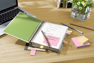 Post-it Bloc-notes Recycling z-notes, 76 x 76 mm, coloré
