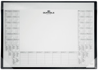 DURABLE Sous-main avec bloc calendrier, PP, noir