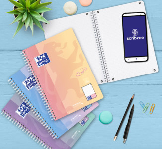 Oxford Collegeblock TOUCH, B5, liniert, Pastellverlauf