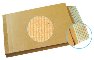GPV Pochettes à soufflets, E4, 340 x 465 mm, kraft armé brun