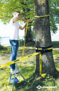 SCHILDKRÖT Slackline, Länge: 15 m, gelb
