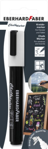 EBERHARD FABER Marqueur craie 1-2 mm, blister de 1, blanc