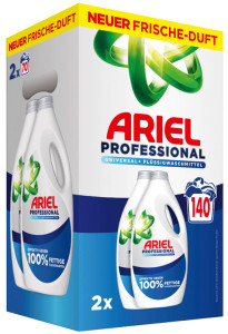 ARIEL PROFESSIONAL Lessive liquide Universal+, 140 lavages