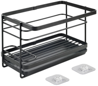 metaltex Rangemment pour évier U-Fix Tokyo LAVA, noir mat