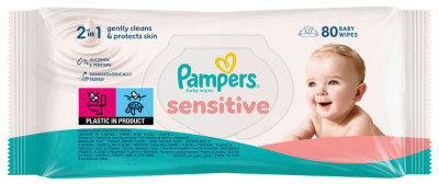 Pampers Lingette humide sensitive, pack de voyage