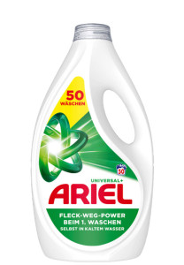 ARIEL Lessive liquide Universal+, 1,125 litres - 25 lavages