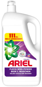 ARIEL Lessive liquide Color+, 4,995 litres - 111 lavages