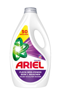 ARIEL Lessive liquide Color+, 2,25 litres - 50 lavages
