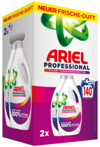 ARIEL PROFESSIONAL Lessive liquide Color+, 140 lavages