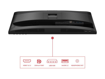 AOC : 24IN IPS FHD 300CD/ HDMI/DP/4USB/USB-C DOCK/HP/HAS