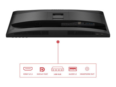 AOC : 24IN IPS FHD 300CD/ HDMI/DP/4USB/USB-C DOCK/HP/HAS