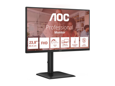 AOC : 24IN IPS FHD 300CD/ HDMI/DP/4USB/USB-C DOCK/HP/HAS