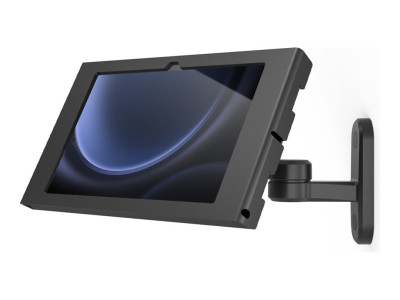 compulocks : GALAXY TAB S9/S9FE 10.9IN APEX ENCLOSURE SWING WALL MOUNT BLACK