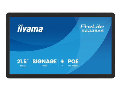 Iiyama : 21.5IN 1920X1080 14MS 430CD/M 1500:1 4GB 32GB HDMI USB USB-C