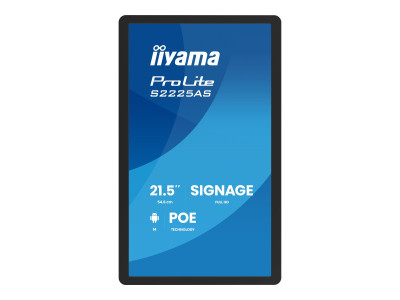 Iiyama : 21.5IN 1920X1080 14MS 430CD/M 1500:1 4GB 32GB HDMI USB USB-C