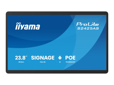Iiyama : 23.8IN1920X1080 14MS 500CD/M 1000:1 4GB 32GB HDMI USB USB-C