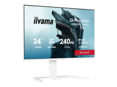 Iiyama : 24IN IPS FHD 240HZ/350CD/ 2HDMI/DP/USB/USB-C/HP avec HITE/HAS