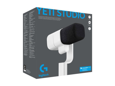 Logitech : YETI STACTDYNAM XLR BROADCAST MIC CLEARAMP-OFF WHITE-9006-EMEA