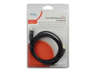 MCL Samar : 1080P HIGH SPEED HDMI cable avec 3D ETHERNET MALE-MALE 2M