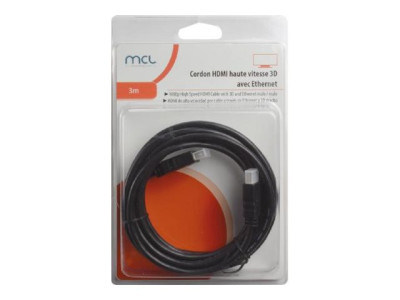 MCL Samar : 1080P HIGH SPEED HDMI cable avec 3D ETHERNET MALE-MALE 3M