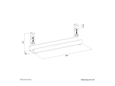 Neomounts : CABLE TRAY CLAMP-ON DESIGN UNIVERSAL