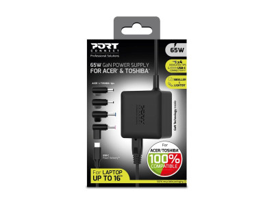 Port Design : CHARGER POWER SUPPLY GAN 65W - ACER/TOSHIBA - EU
