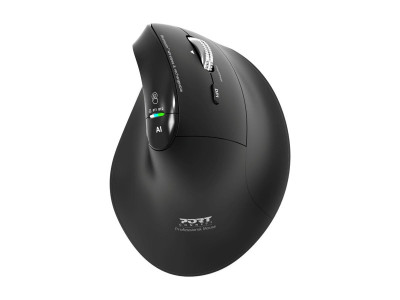 Port Design : MOUSE ERGONOMIC RECHARGEABLE BT + RF 24 GHZ - ERGO AUDITOR