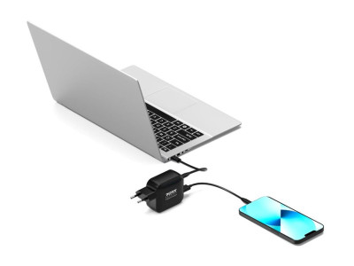 Port Design : WALL CHARGER TYPE C PD 100W GAN + CTOC cable 2 M - EU