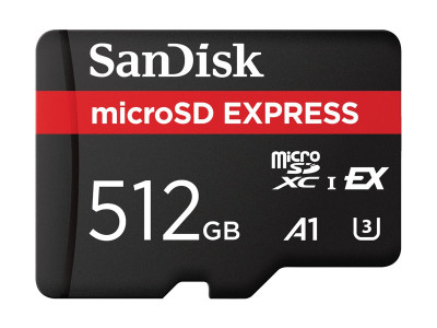 SANDISK : EXPRESS MICR EXPRESS MICROSD card 512GB 880MB/S READ 650MB/S