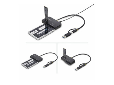 Startech : ADAPTATEUR USB-C/USB-A M.2 N VME et SATA 25/35 10 GBPS