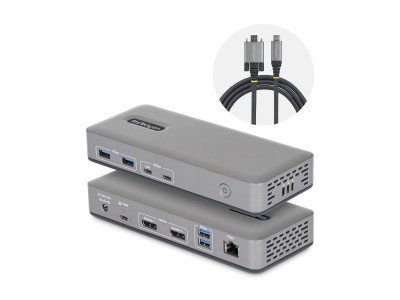Startech : STATION DACCUEIL USB-C - DOUBLE CRAN DP 4K 60HZ