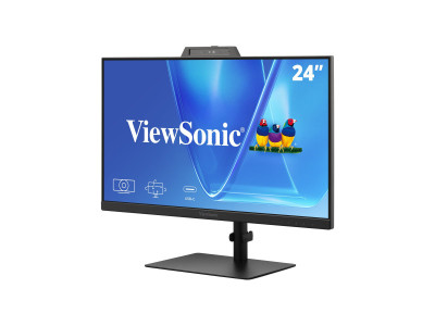 Viewsonic : 24IN IPS FHD 250CD/ HDMI/DP/2USB/USB-C/HP avec CAM/HAS