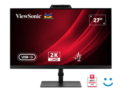 Viewsonic : 27IN IPS QHD HDMI/DP/USB/USB-C/HP avec CAM/HAS