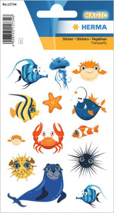 HERMA Stickers MAGIC Tortues, oeil vacillant
