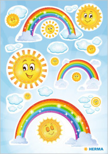 HERMA Stickers MAGIC Escargots rigolos, couleurs fluo