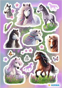 HERMA Stickers DECOR Spectacle équestre, papier