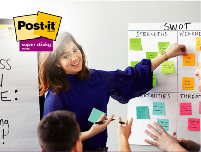 Post-it Distributeur Z-Notes PRO, garni, blanc