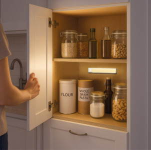 LogiLink Lampe sous-meuble LED, 200 mm, capteur de mouvement