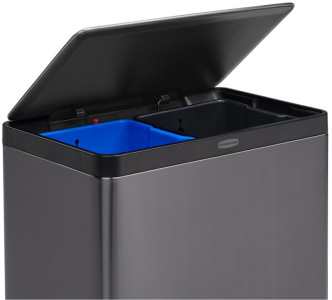 Rubbermaid Collecteur à pédale Elite Dual Stream, 39 litres