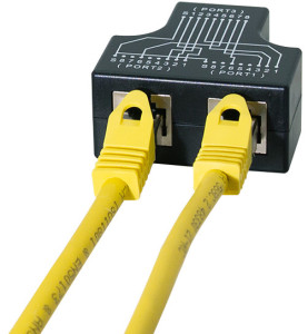 LogiLink RJ45 Anschlussdoppler, 2x 10/100 BaseT