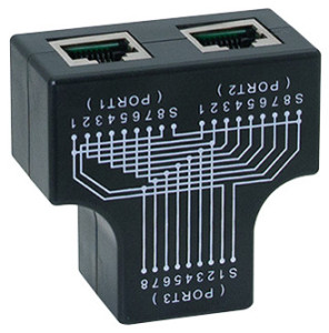 LogiLink RJ45 Anschlussverdoppler, 1:1 parallel geschaltet