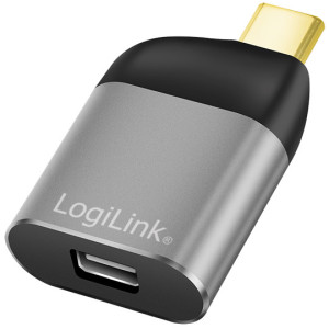 LogiLink USB-C - Mini DisplayPort Adapter, Aluminium-Gehäuse