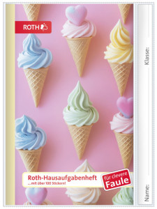 ROTH Hausaufgabenheft Teens für clevere Faule Fire Faces