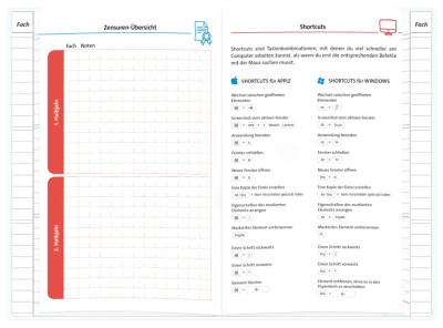 ROTH Hausaufgabenheft Teens für clevere Faule Fire Faces
