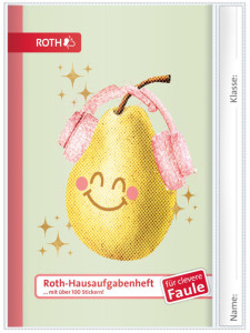 ROTH Hausaufgabenheft Teens für clevere Faule Cute Pear