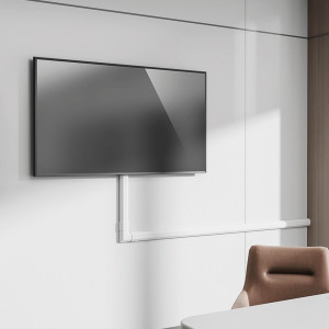 LogiLink Goulotte à câbles, en aluminium, 1.100 mm, blanc