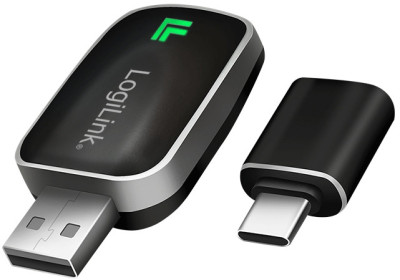 LogiLink Adaptateur auto BT 5.0, compatible bluethooth, noir