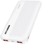 LogiLink Powerbank, 10.000 mAh, 2x USB-A, 2x USB-C, blanc