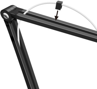 LogiLink Pied de micro, longeur du bras: 840 mm max., noir