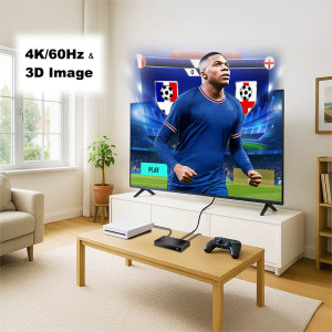 LogiLink Répartiteur HDMI 4K/60 Hz, Downscaler, 2 ports